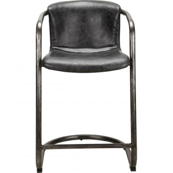 Moes Home Collection M2 Freeman Counter Stool, Antique Black - 40.2 x 21.3 x 24.5 in., 2PK PK-1061-02